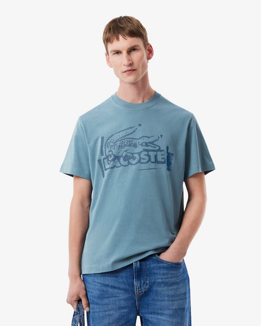 T-shirt jersey de coton imprimé