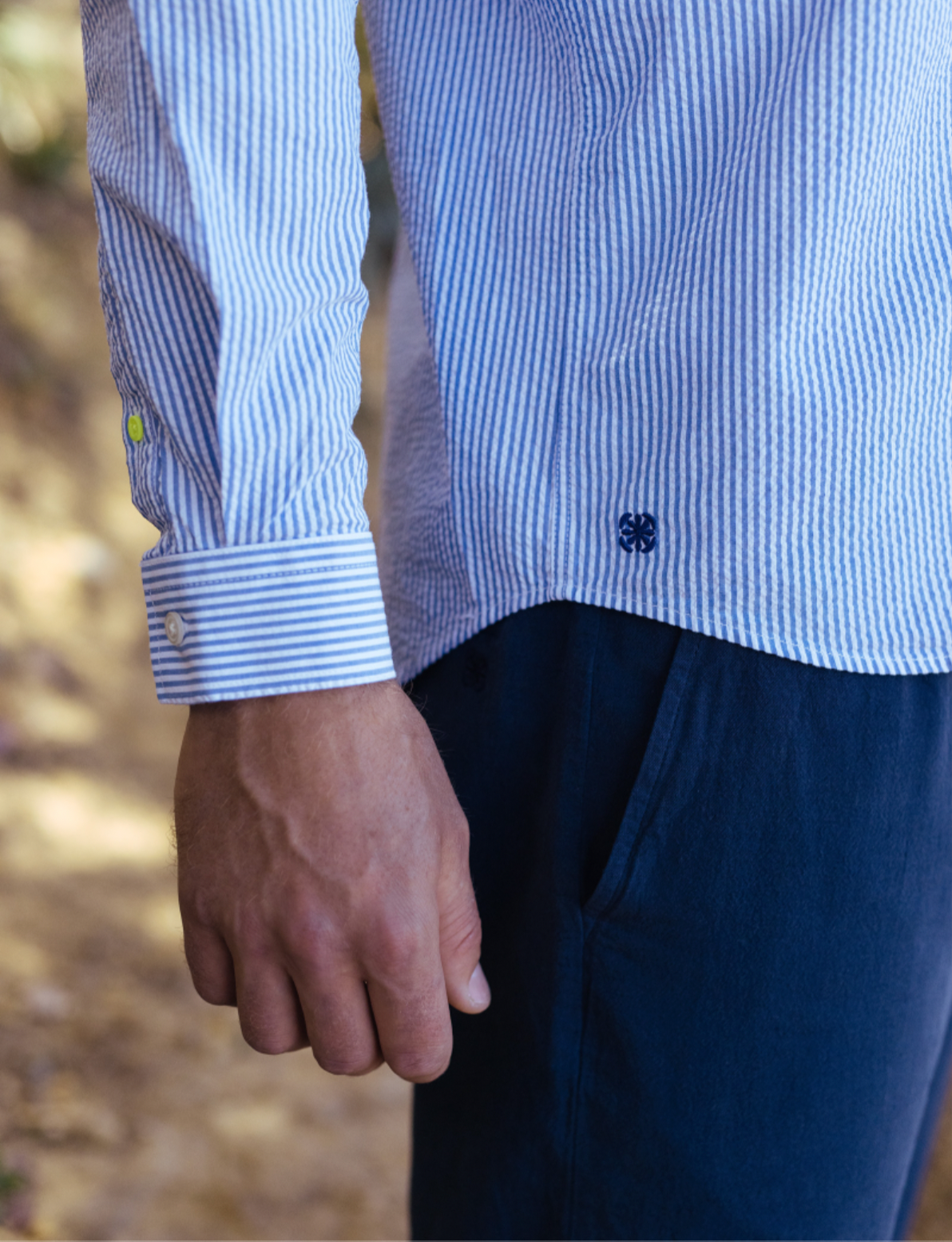 Chemise en seersucker