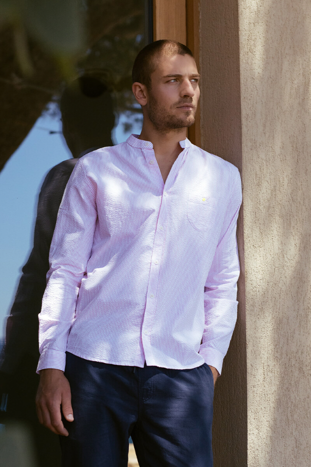 Chemise en seersucker
