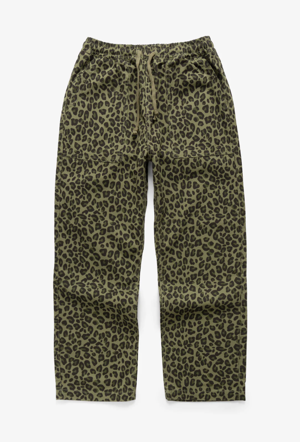 Pantalon à motifs - Léopard vert