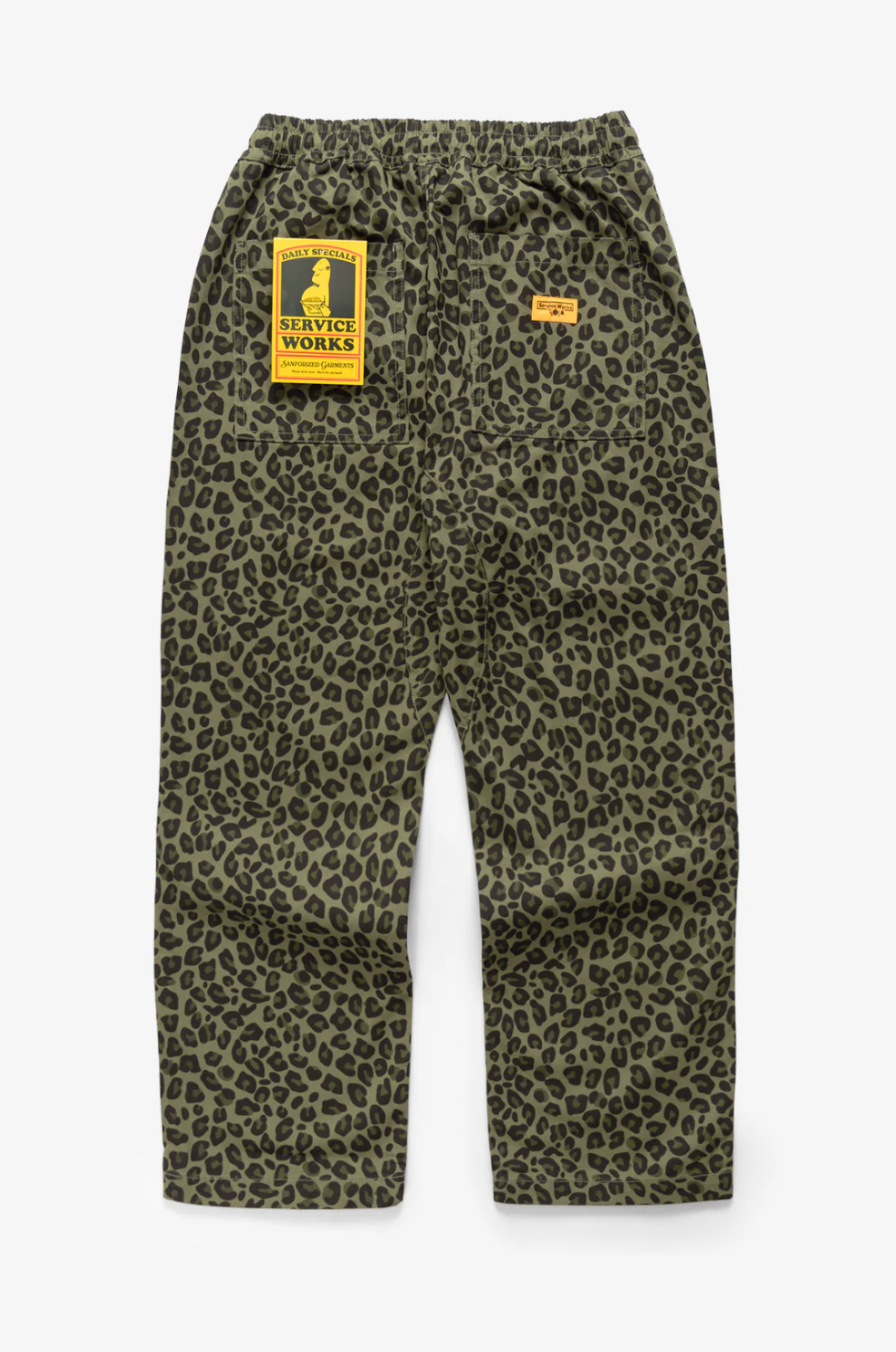 Pantalon à motifs - Léopard vert