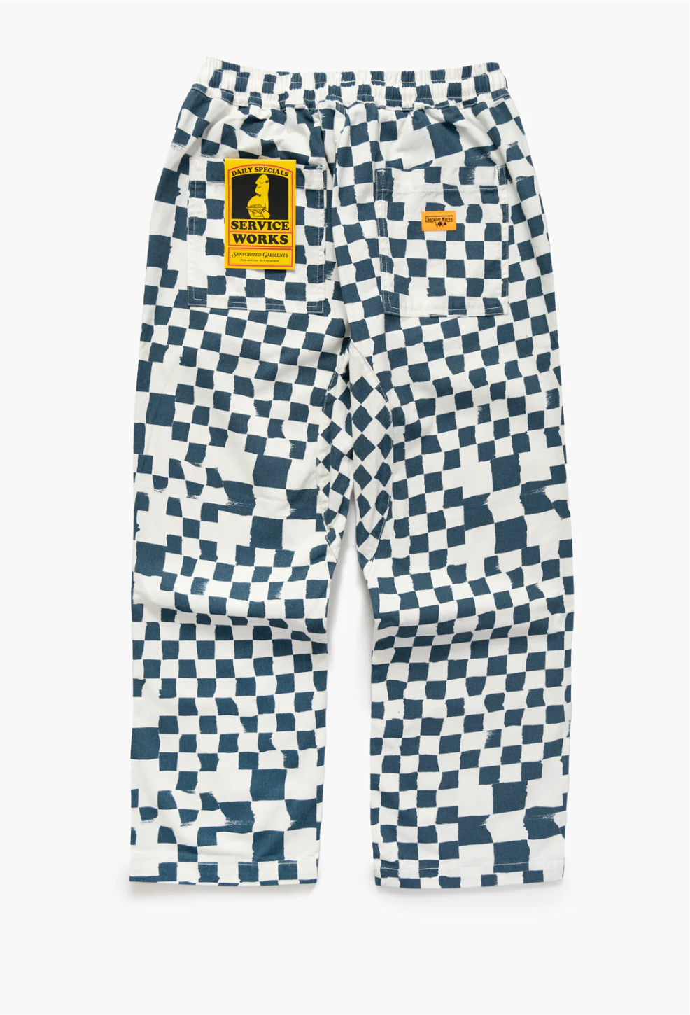 Pantalon imprimé - Carreaux bleu sarcelle