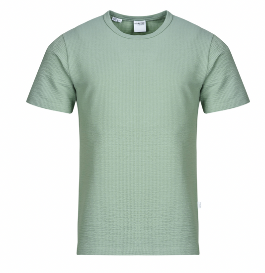 SLHSANDER SEERSUCKER Vert