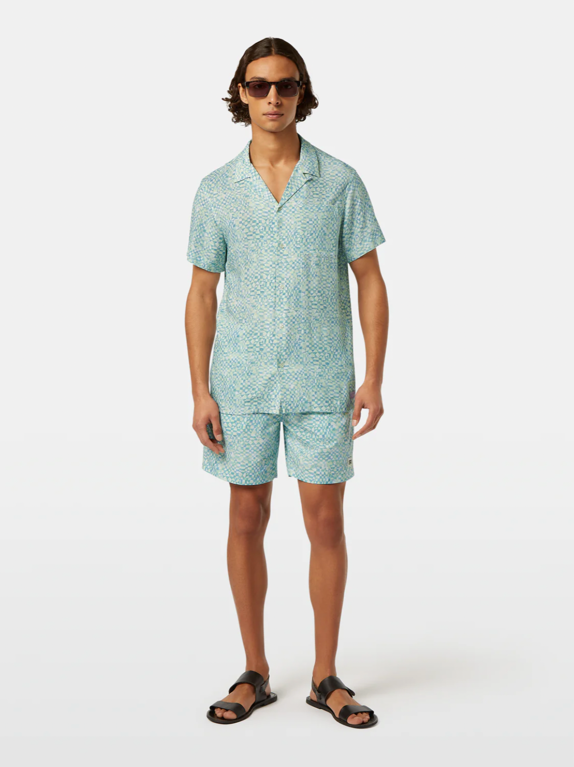 Chemise imprimée à manches courtes