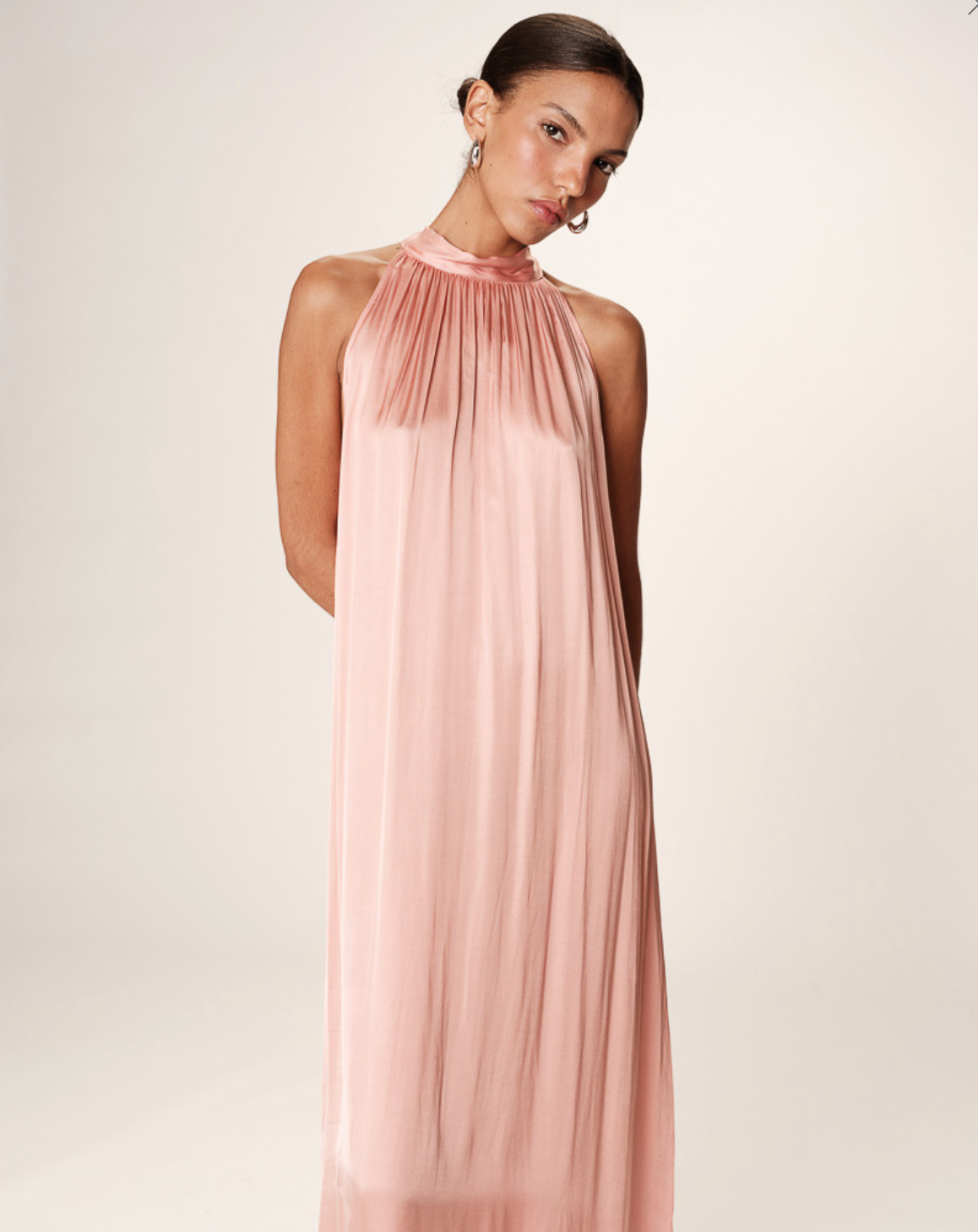 ROBE MI-LONGUE ROSE ROSE - GRACE & MILA