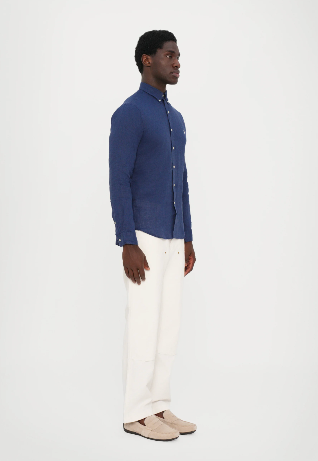 Chemise en lin RALPH LAUREN - SLIM FIT LINEN SHIRT - Chemise - rustic navy