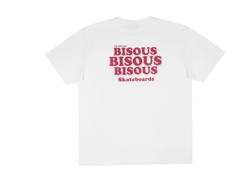 T-shirt Grease White - BISOUS SKATEBOARDS