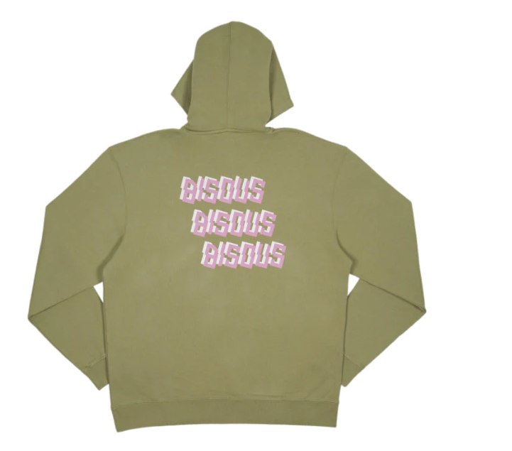 Hoodie X3 Army Green - BISOUS SKATEBOARDS
