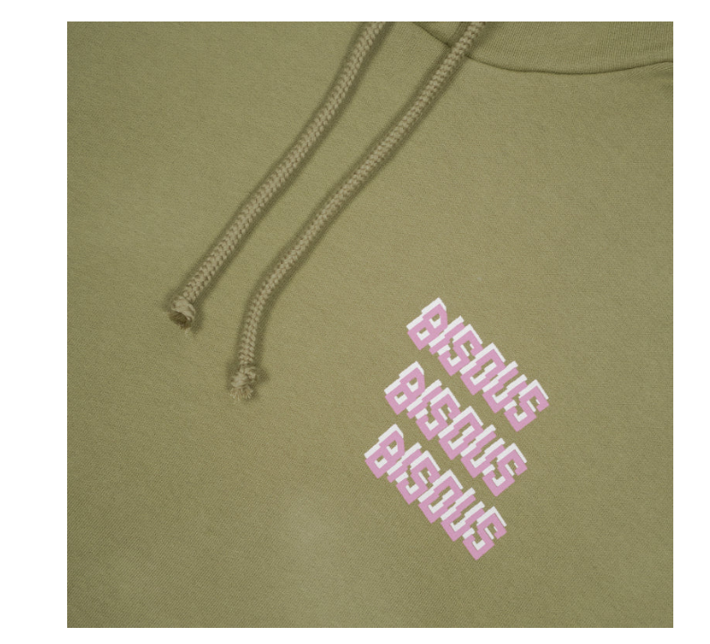 Hoodie X3 Army Green - BISOUS SKATEBOARDS
