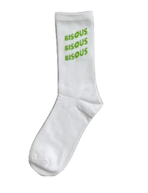 Socks Sonics White/Green - BISOUS