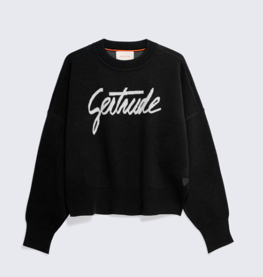 Pull en maille jacquard Nath Script - GERTRUDE