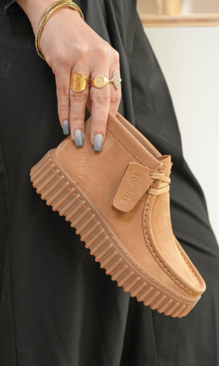 Torhill Moss - Clarks - Nubuck brun clair