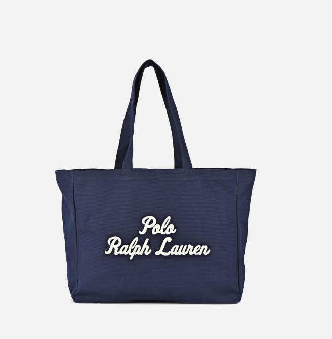 Cabas brodé en toile -  Polo Ralph Lauren - Duckstore_narbonne
