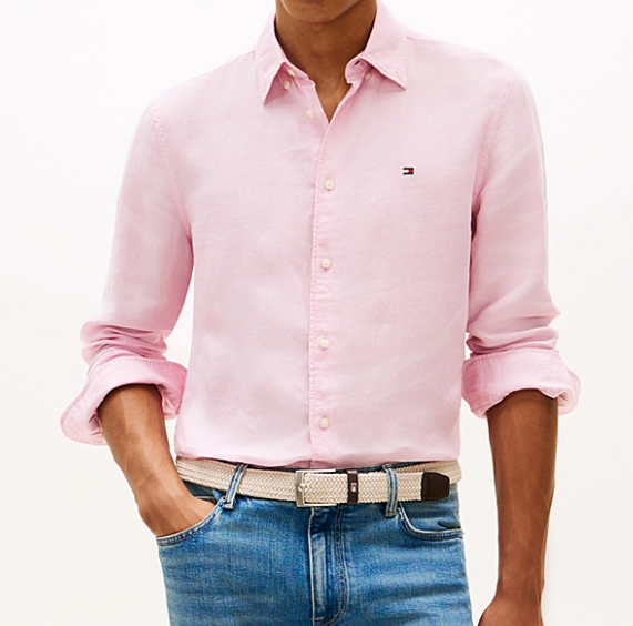Chemise coupe standard en lin - Tommy Hilfiger - Duckstore_narbonne