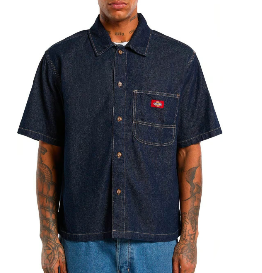 DENIM SHIRT SS RINSED - DICKIES