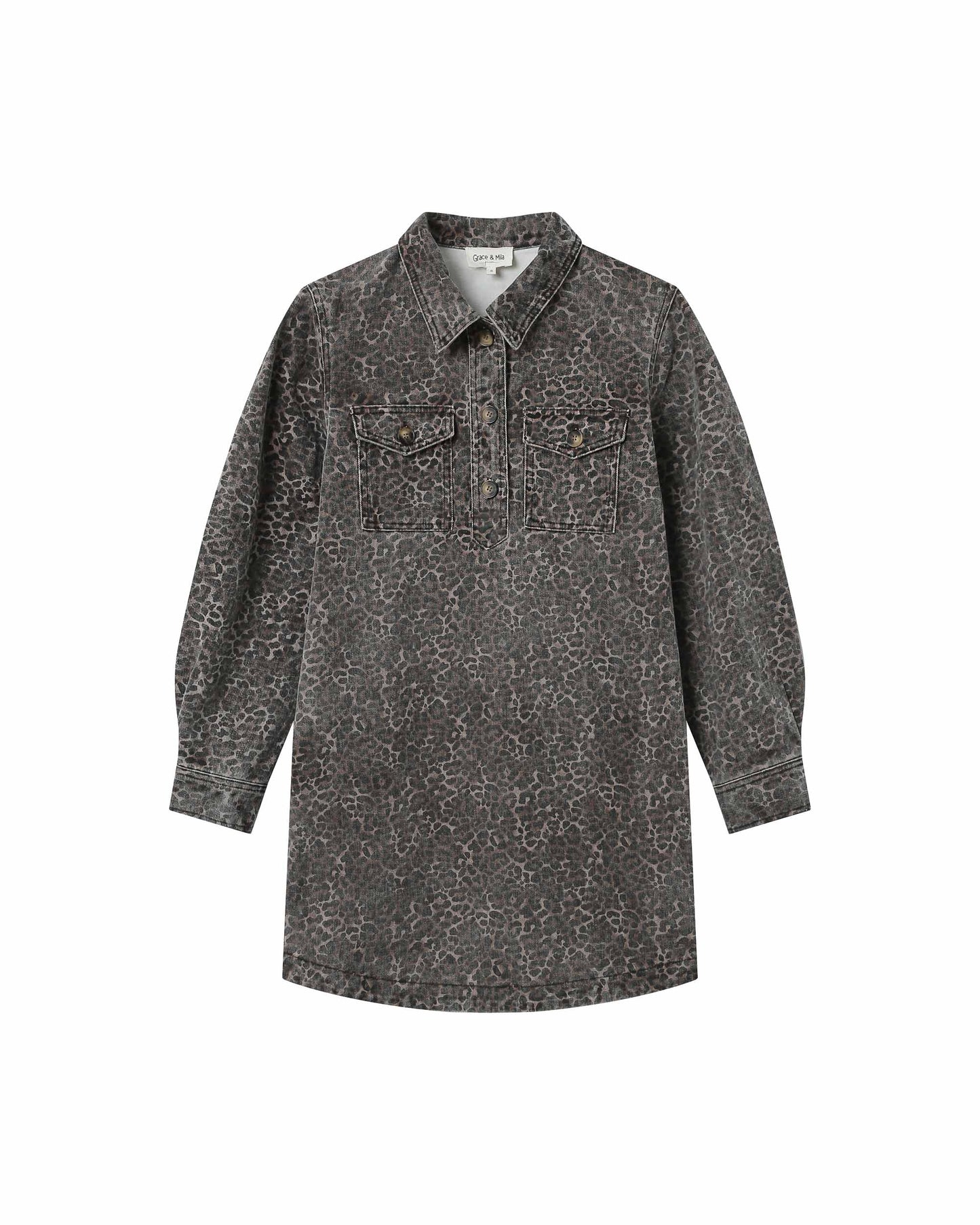 Robe courte GRACE & MILA - Léopard