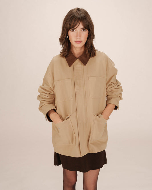 Veste manche longue GRACE & MILA - Sable