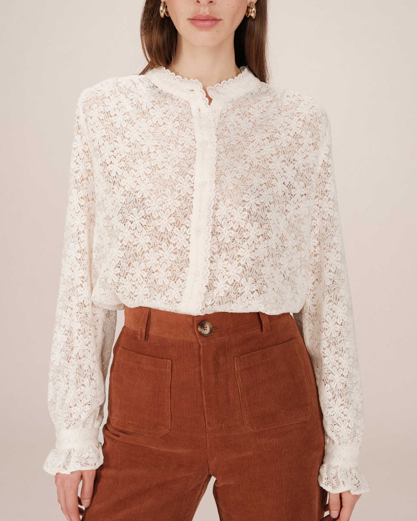Blouse swing GRACE & MILA - Ecru