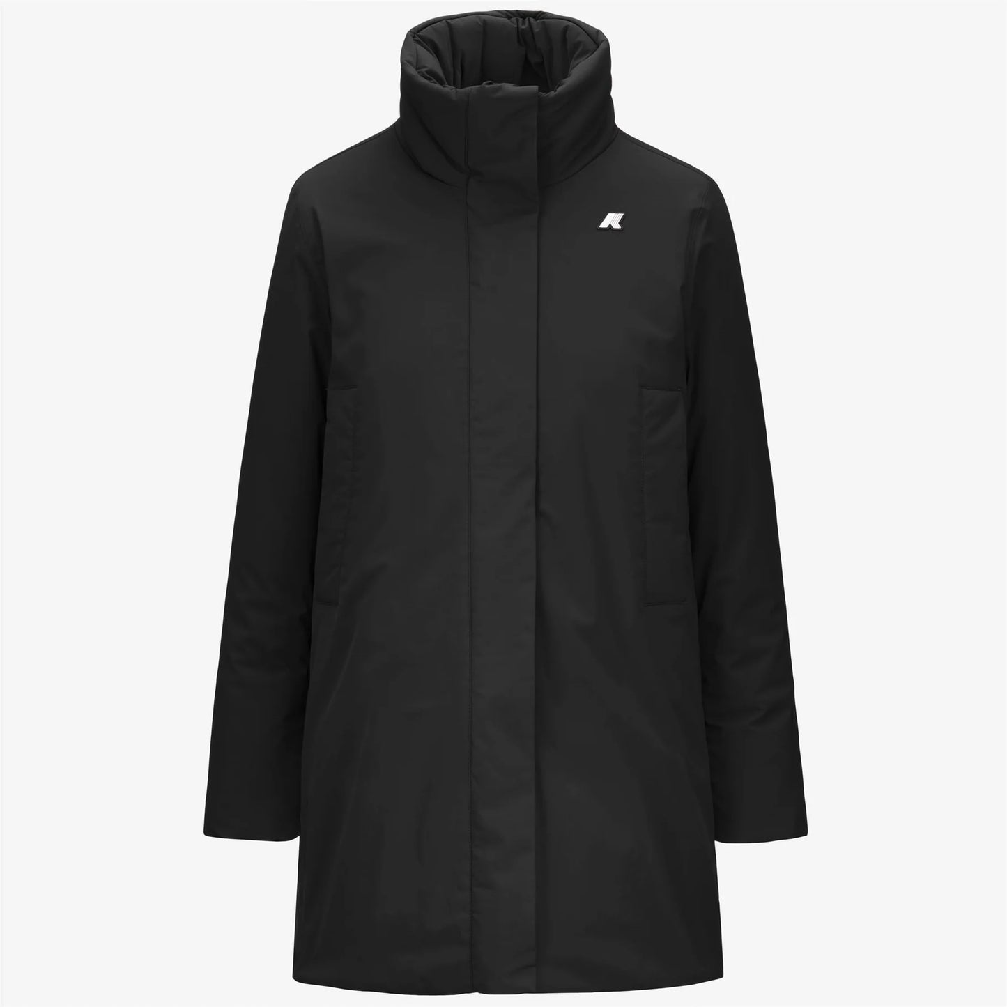Veste mi-longue noire et grise - KWAY