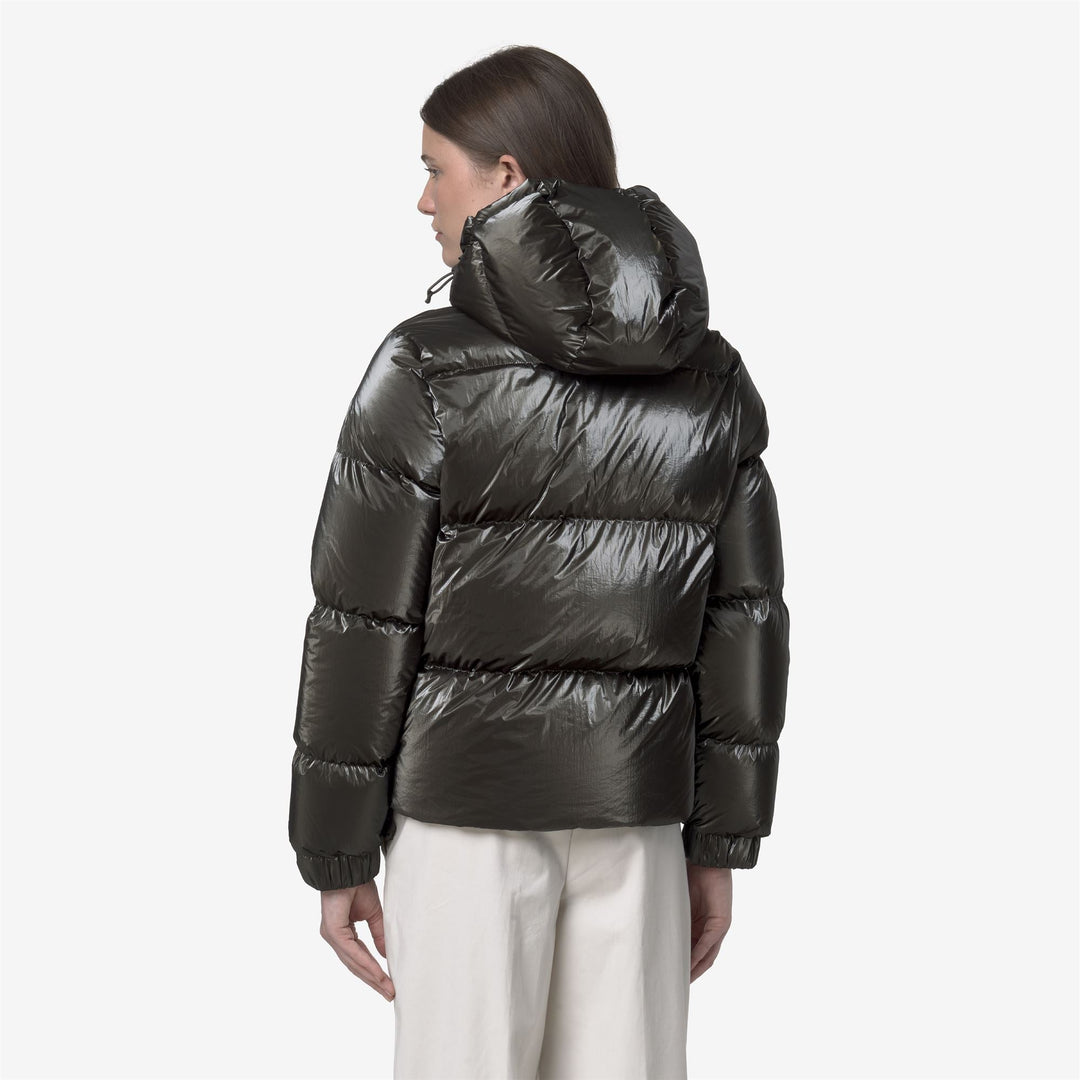 Doudoune courte noir olive - KWAY