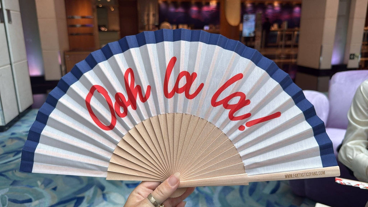 Ventilateur Ooh La La Script 23cm - Duckstore_narbonne