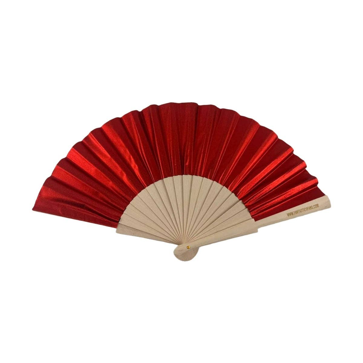 Éventail chatoyant nacré rouge 23 cm - Duckstore_narbonne