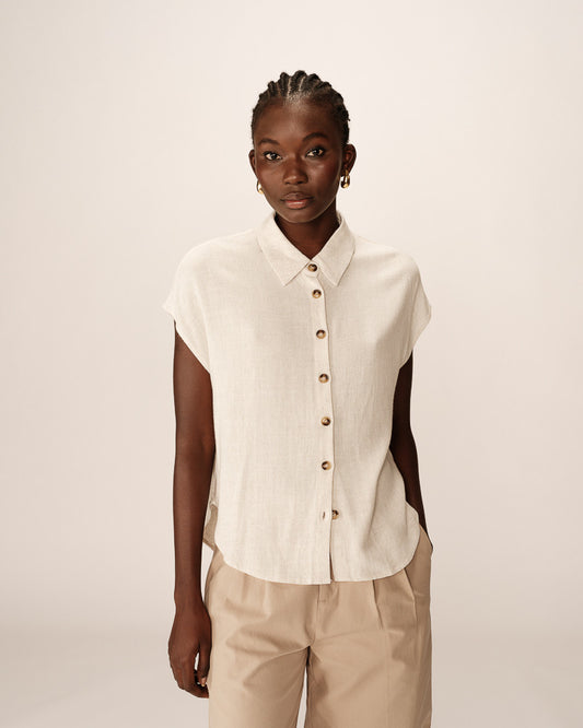 CHEMISE BEIGE PEREZ - Duckstore_narbonne