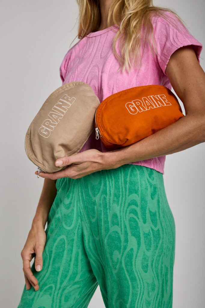 Pochettes GRAINE - Orange & Beige