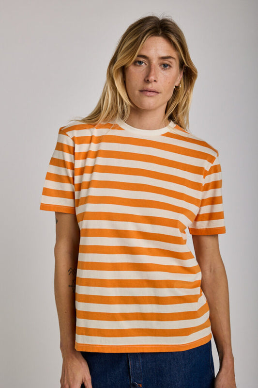 T-Shirt à rayures GRAINE - Orange