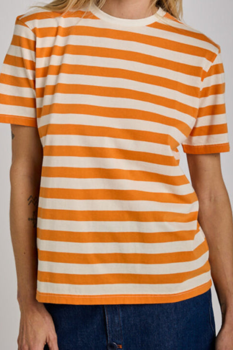 T-Shirt à rayures GRAINE - Orange