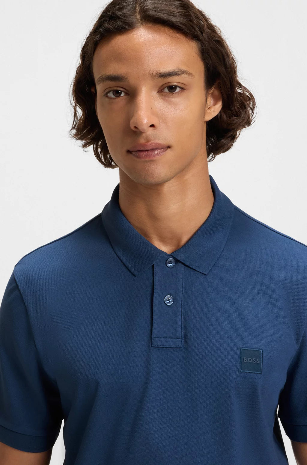 Polo Slim en coton stretch à patch logoté - Duckstore_narbonne