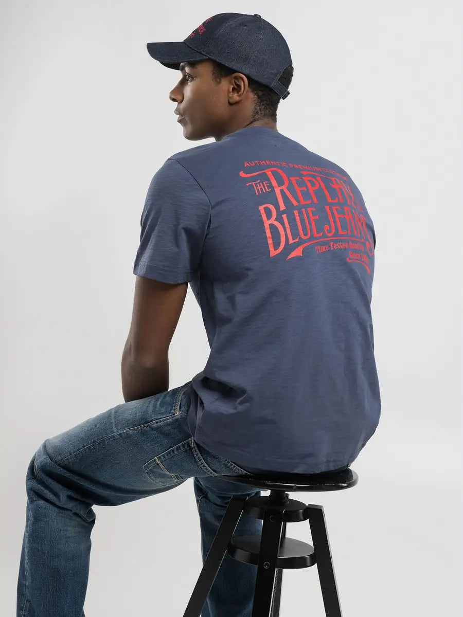 T-SHIRT EN JERSEY FLAMMÉ